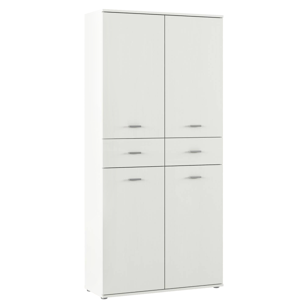 Botníková skriňa/regál, biela, VILOT