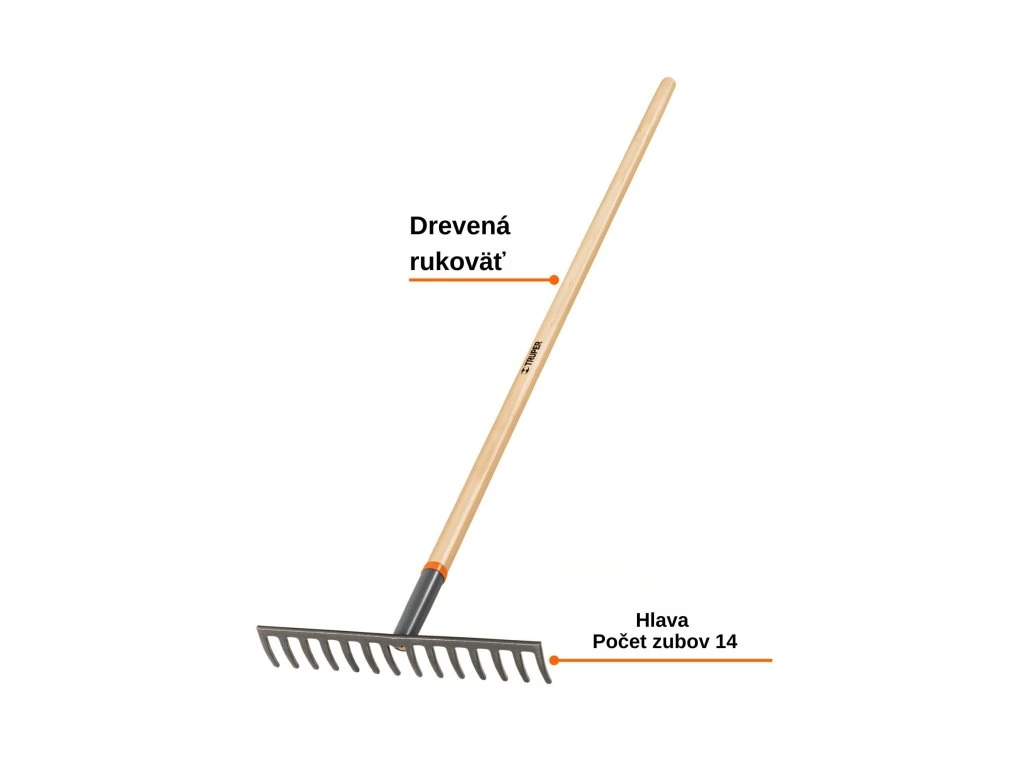 TRUPER - Hrable R-14M: Univerzálne, 14 zubov, šírka 37 cm – Obrázok 3