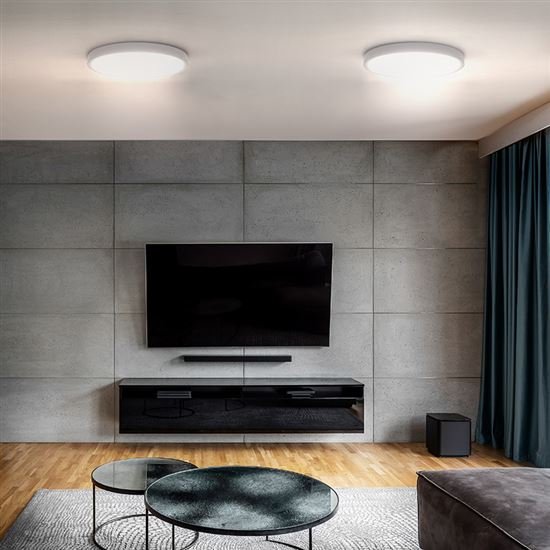 Solight LED stropné svietidlo s diaľkovým ovládačom Estela White, 36W, 2700lm, 30cm, zmena chromatickosti, stmievateľná – Obrázok 2