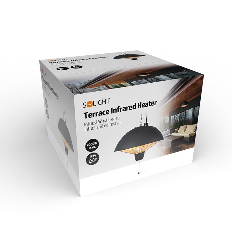 Infražiarič na terasu 2000W Solight – Obrázok 6