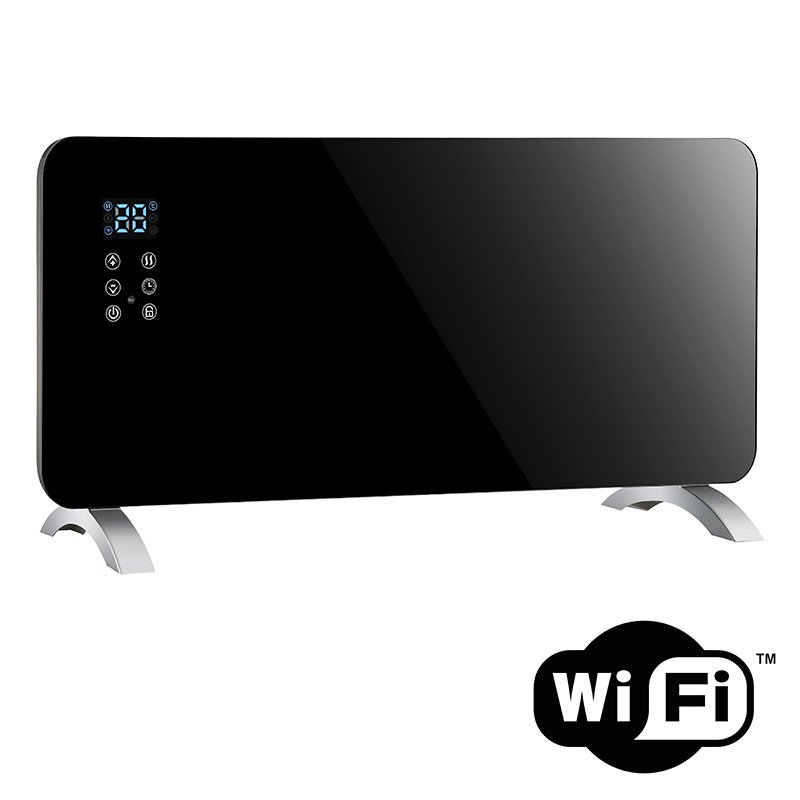 Teplovzdušný konvektor sklokeramický 2000W Solight, WiFi, LCD, nastaviteľný termostat, časovač