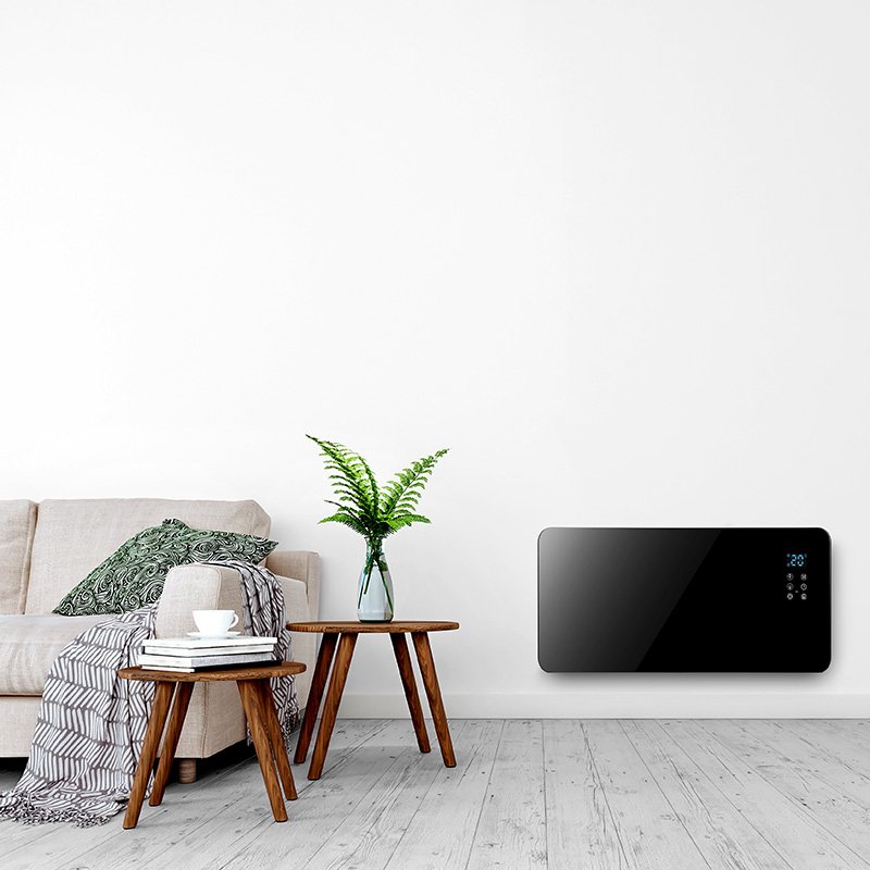 Teplovzdušný konvektor sklokeramický 2000W Solight, WiFi, LCD, nastaviteľný termostat, časovač – Obrázok 2