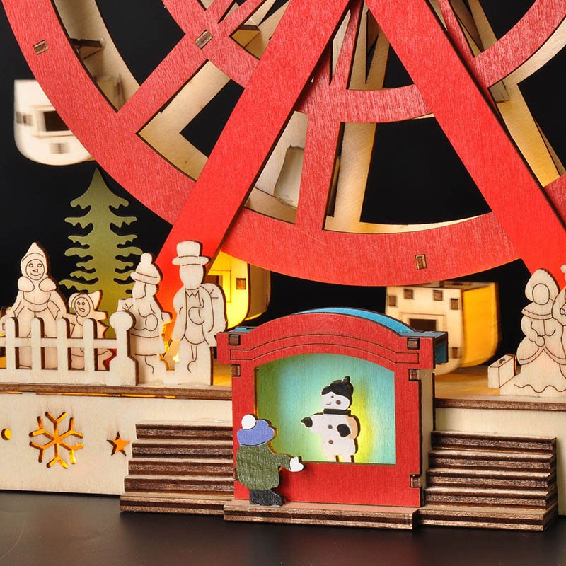 Solight LED vianočný kolotoč, otáčajúci sa, 7x LED, 30cm, 2x AA – Obrázok 5