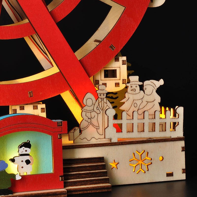 Solight LED vianočný kolotoč, otáčajúci sa, 7x LED, 30cm, 2x AA – Obrázok 6