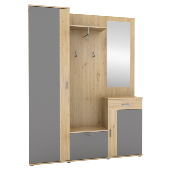 Predsieň, dub artisan/grafit,  AMALIA